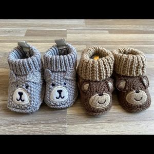 Knit booties